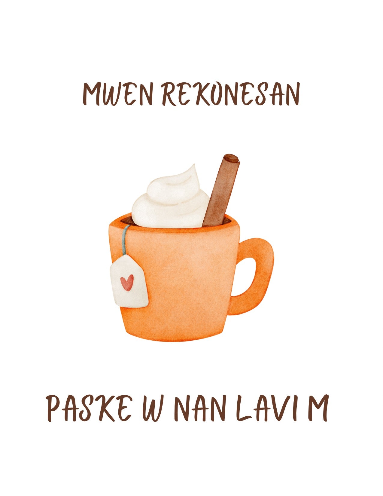 Mwen rekonesan - Grateful for you